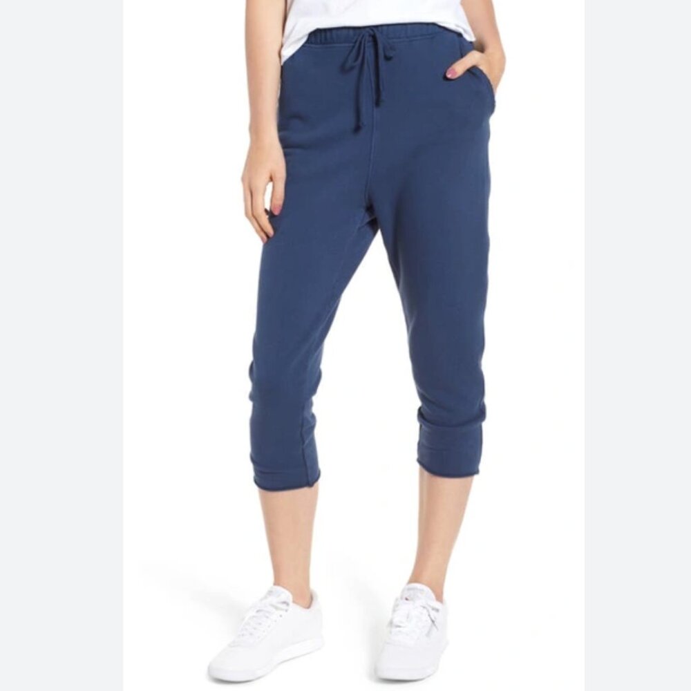 Frank & Eileen Tee Lab Super Crop Triple Fleece Sweatpants Size: M Gray - Picture 11 of 16